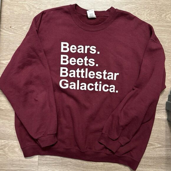 Bears Beets Battlestar Galactica The Office Crewneck - Picture 1 of 5